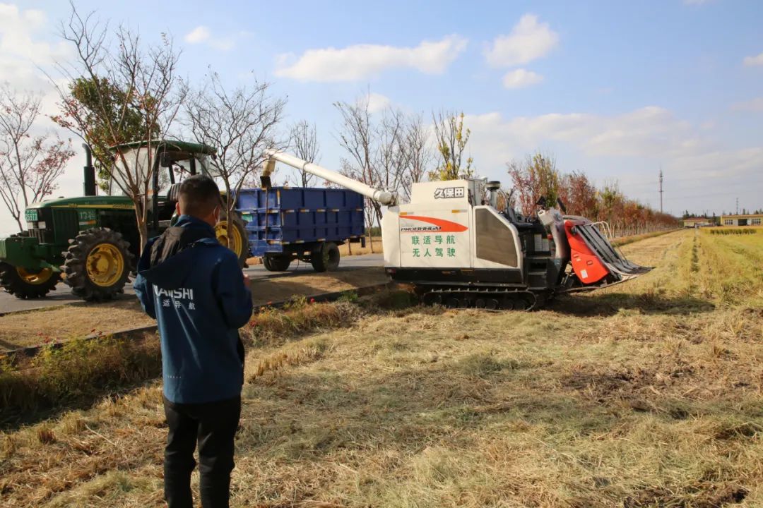 嘉定：“無(wú)人化秋收”提高作業(yè)效率